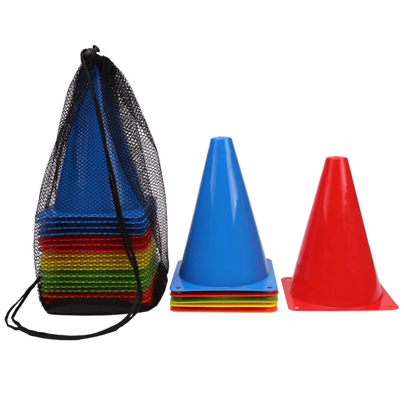 25PCS  Hot Sale Colorful Marker Cones Soccer Agility Training Cones Football Marker Cones Cheap Price Portable Football