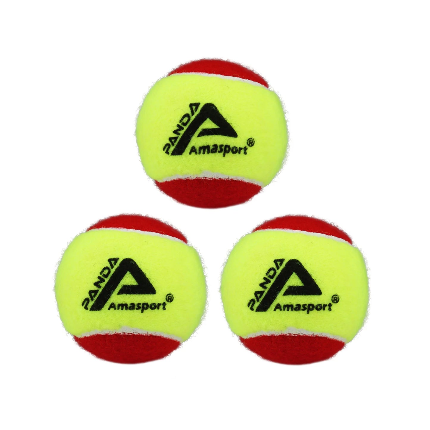 AMA SPORT Kids Training (Transition) Balls 20% 50% 75% Slower For Beginner Child Practice Tennis Soft Beach Tennis Ball 6~12PCS