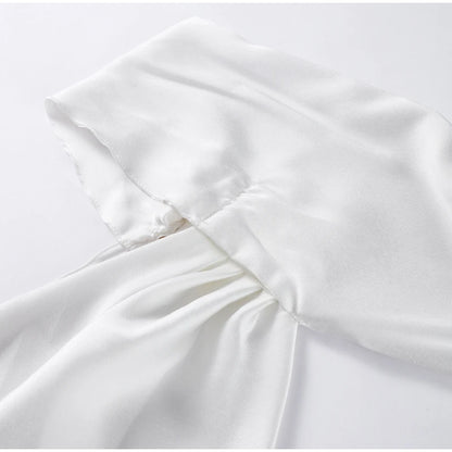 Party Dress Polyester Ankle Length Backless Halter Off Shoulder Sleeveless