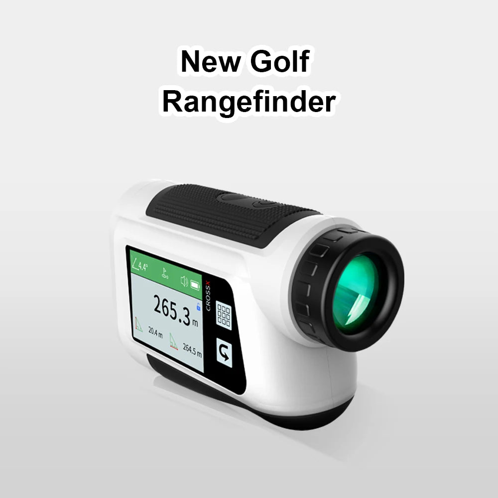 Laser Rangefinder with Slope Compensation 650Yards Golf Range Finder with Side Screen Display Flag Locking Vibration for Golfing