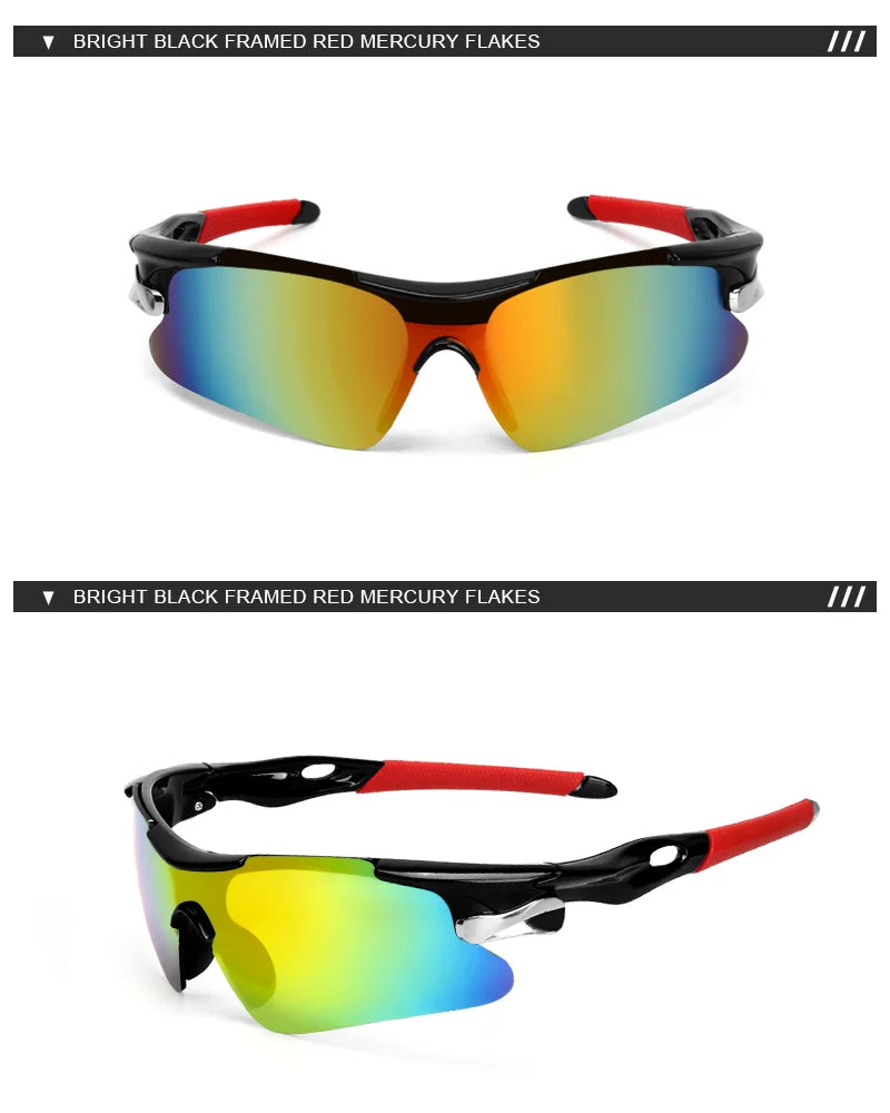 Sports Men Sunglasses Road Bicycle Glasses Mountain Cycling Riding Protection Goggles Eyewear Mtb Bike Sun Glasses