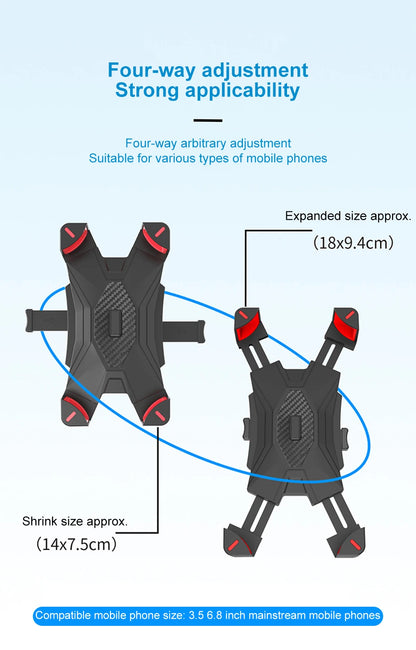 Universal Bicycle Phone Holder Mount Plastic Fixed Frame