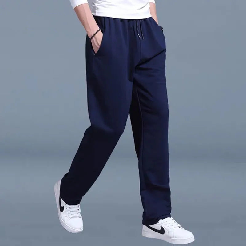 New Korean Straight tube Men Casual Sports Pants Running Workout Jogging Long Pants Gym Sport Trousers for MenJogger Sweatpants
