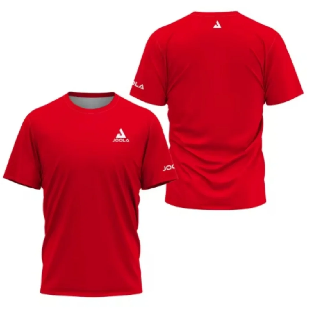 2024 New Men's T-shirt Summer Fashion Table Tennis Flower Printed Short sleeved Badminton Tennis Quick drying Short sleeved Men'