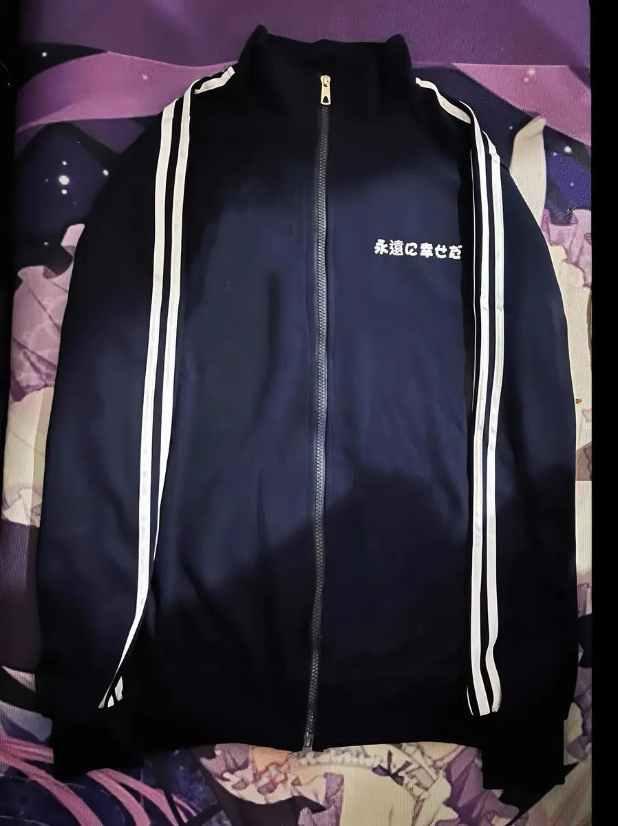 Japanese Casual Stand Neck Hoodie Women Men Streetwear Letter Print Zipper Grunge Sweatshirt Y2k Aesthetic Loose Patchwork Hoody