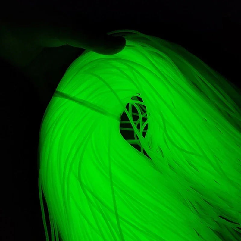 0.8/1/1.5/2mm Luminous Fishing Hose Silicone Anti Rig Tube Tubing Rig Sleeves Deep Sea Fishing Pesca Iscas FIsh Tackle Tools