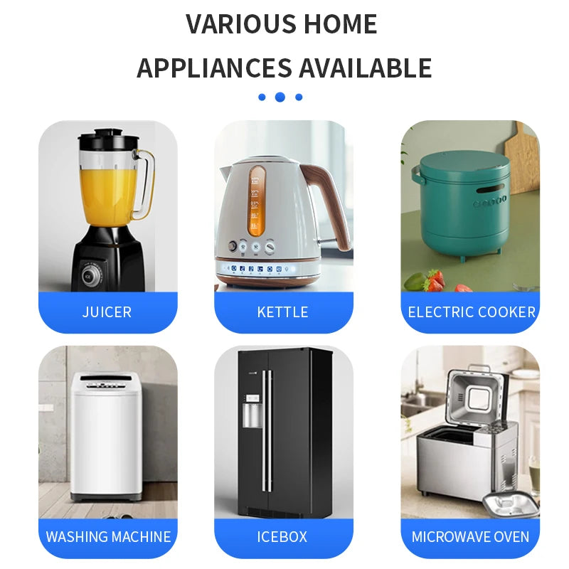 Tuya Wifi Smart Dual Plug Socket Eu 16A 20A 2 in 1 Function with Power Monitor Voice Control Smart Life Works with Alexa Google