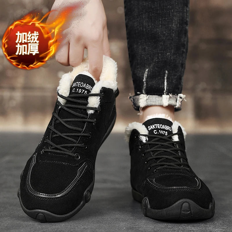Men's Lace-Up Running Shoes, Casual Sneakers, Rubber Outsole, PU Insole