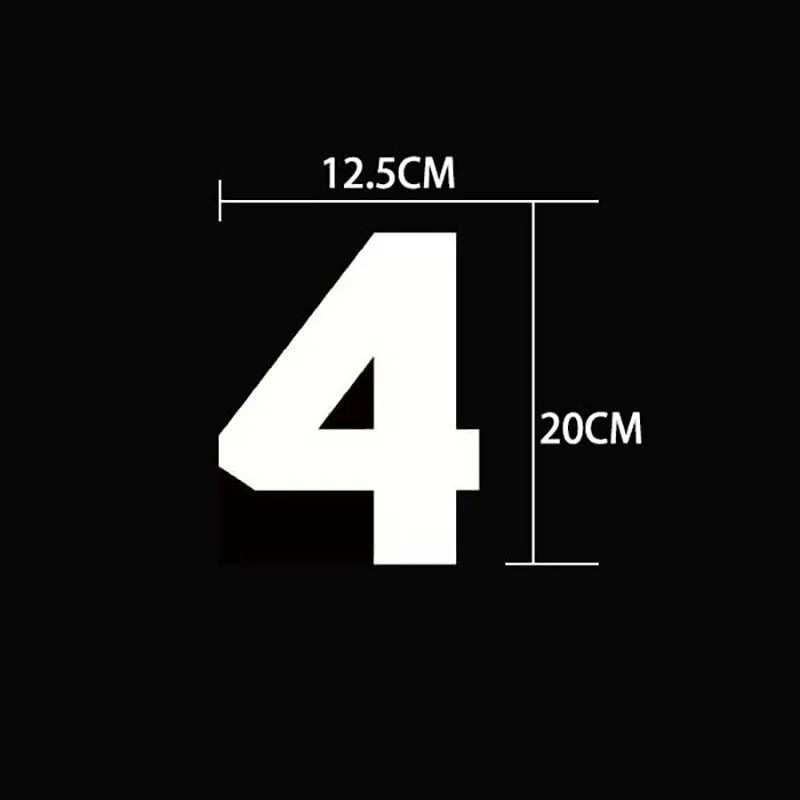 20*11CM/ Big Number Letter Patches Clothes Sticker,0~9 White,Black Digital Number Jersey Badges Heat Transfer Iron on Patches