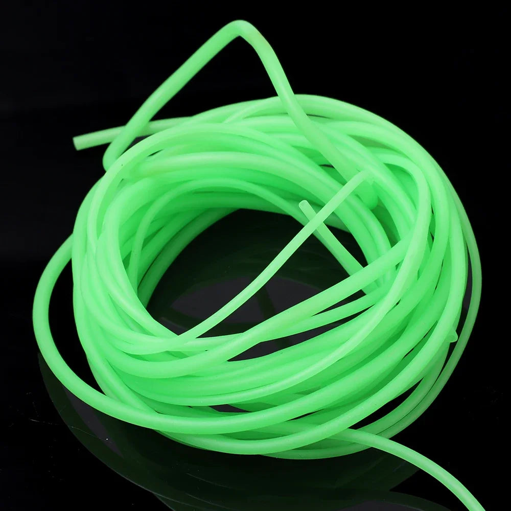 0.8/1/1.5/2mm Luminous Fishing Hose Silicone Anti Rig Tube Tubing Rig Sleeves Deep Sea Fishing Pesca Iscas FIsh Tackle Tools