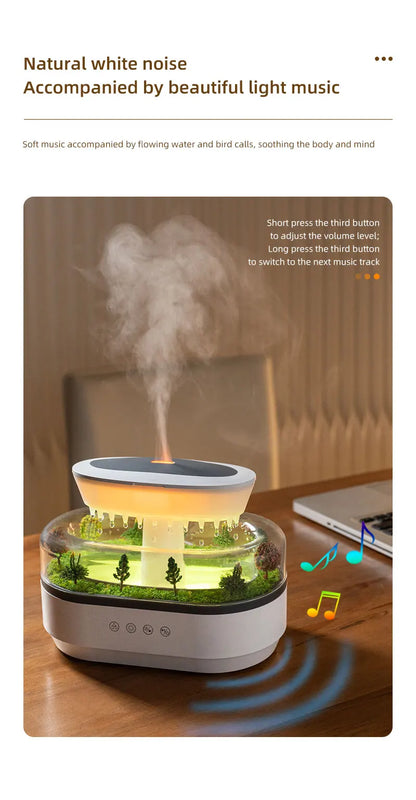 Ultrasonic Aroma Humidifier And Essential Oil Diffuser With Colorful Light