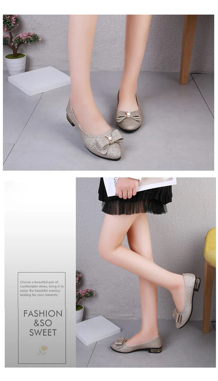 Women Flats Bowknot Single Shoes Female 2024 Spring Autumn Loafers New Fashion Sweet Flat Soft Casual Shoes Zapatos De Mujer