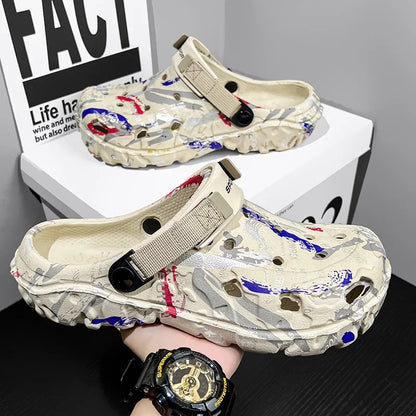 Mens Plus Size Sandals And Clogs Outdoor Water Shoes EVA Insole