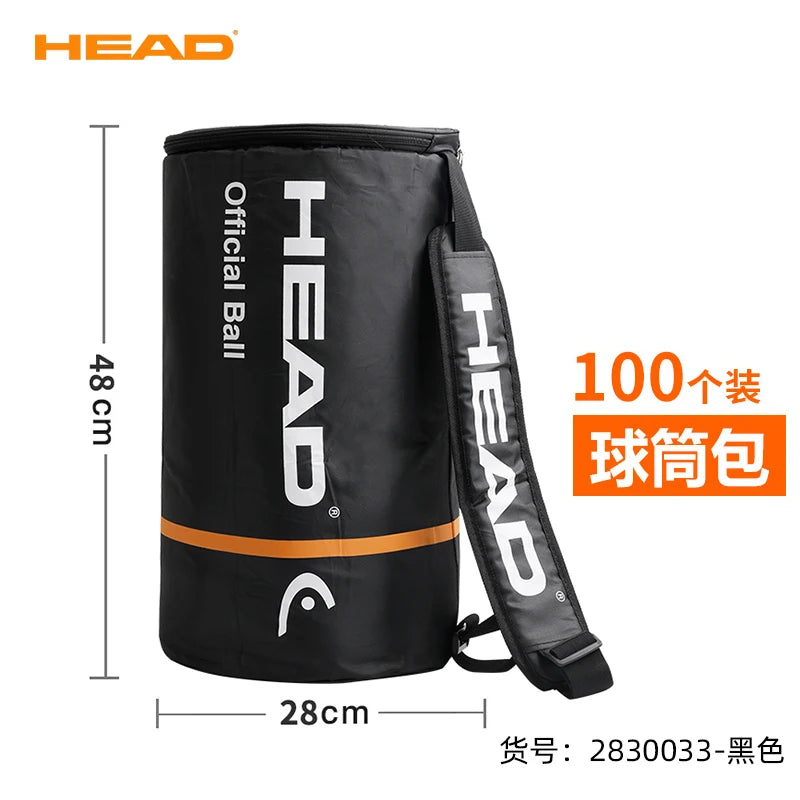 HEAD Tennis Tube Bag Thickened travel backpack Waterproof with heat insulation Shoulder bag For 100 pcs ball bucket bag