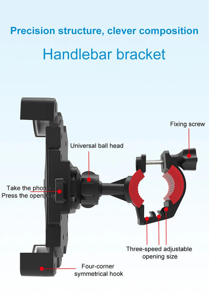 Universal Bicycle Phone Holder Mount Plastic Fixed Frame