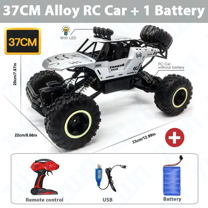 ZWN 1:12 / 1:16 4WD Remote Control Car With Led Lights 2.4G Radio RC  Cars Off-Road 4x4 Control Trucks Toys Gifts for Children