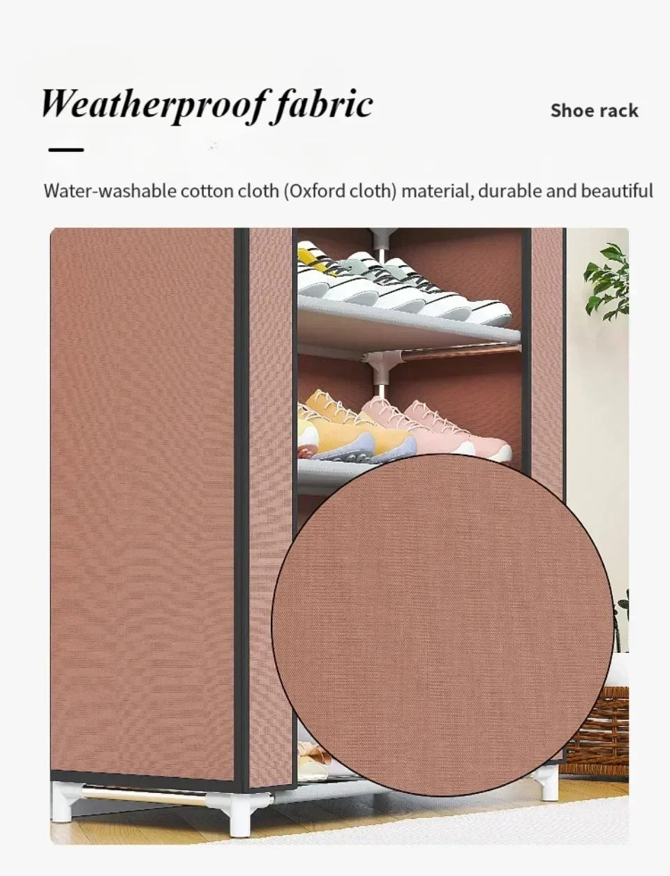 Dustproof Shoe Cabinet Economical Shoe Cabinet/simple Shoe Cabinet Entrance/space Saving Shoe Rack/storage Rack with Curtains