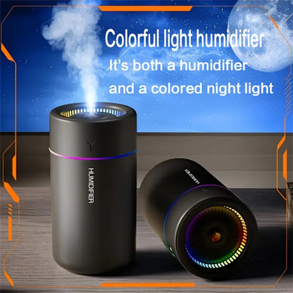 Car Humidifier Ultrasonic Aromatherapy With Colorful LED For Bedroom Office 1pc