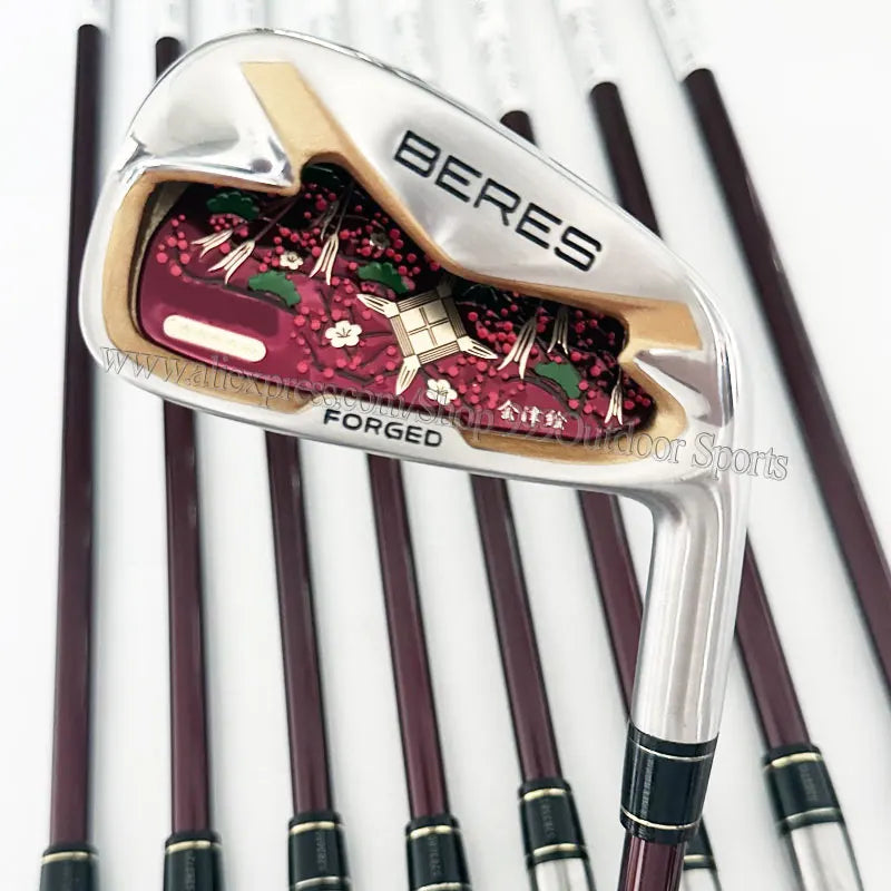 Golf Clubs Set For Women BERES S0-8 Golf Irons 4-10 11 A S Lady Clubs Set L Flex Graphite Shafts