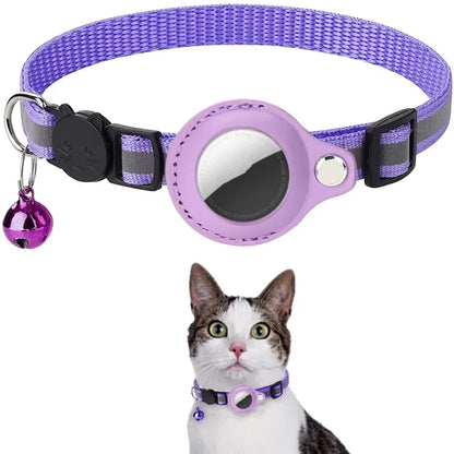 Cat GPS Tracker Collar, Waterproof, Reflective, Anti-Lost, PU Material