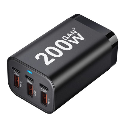 Six-Port USB-C GaN Fast Charger USB PD Power Adapter