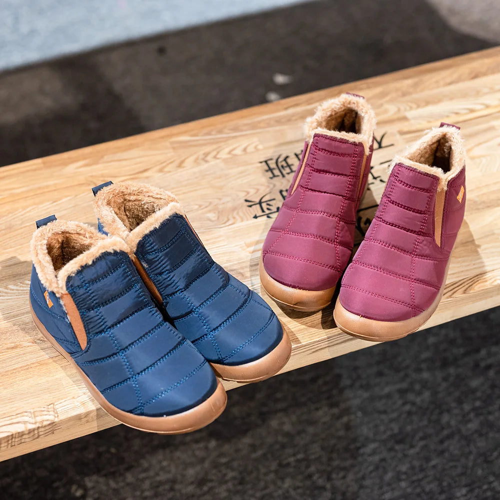 Winter Women Boots Waterproof Snow Boots Plus Size Couple Shoes Antislip Warm Fur Casual Flat Shoes Ankel Boots