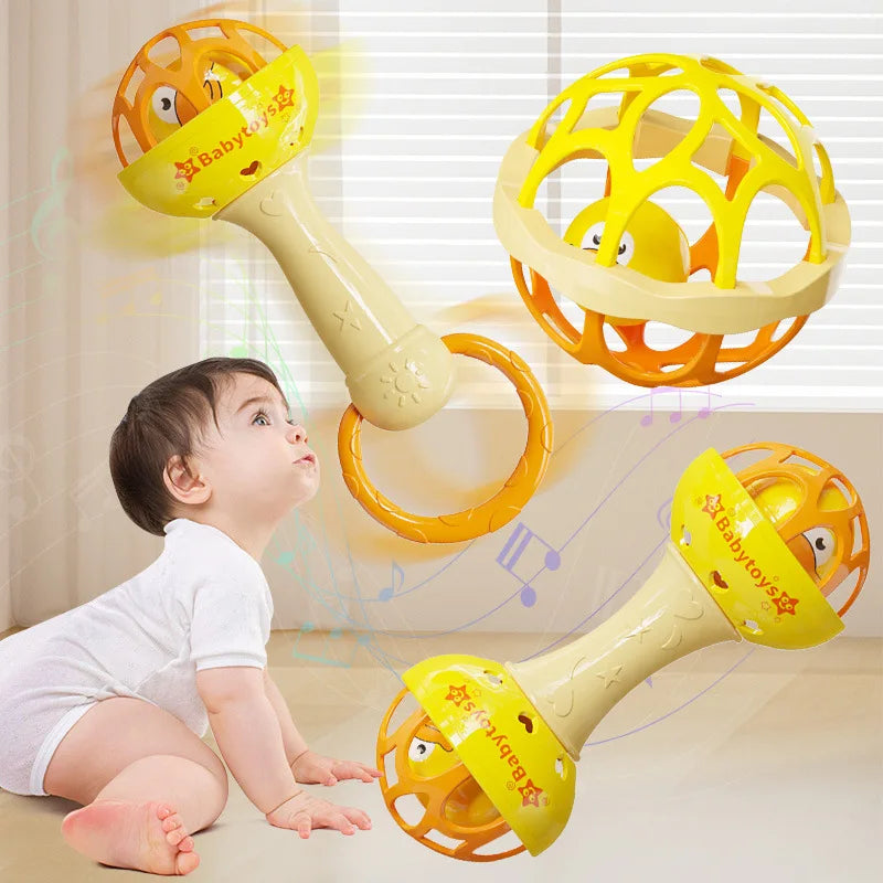 3/1pcs Baby Rattles 0 12 Months Baby Educational Toys Shaker Grab Spin Set Sensory Educational Newborn Gift for Infant Boy Girls