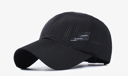 Quick Dry Baseball Cap, Polyester, Adjustable, Outdoor Mesh Hat