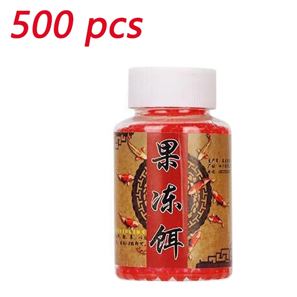 Jelly Bait 100PCS 200PCS 500PCS Granular Fishing Food Aquatic Feed Carp Pesca Attractant Flavor Elastic Nutrition Soft Lure