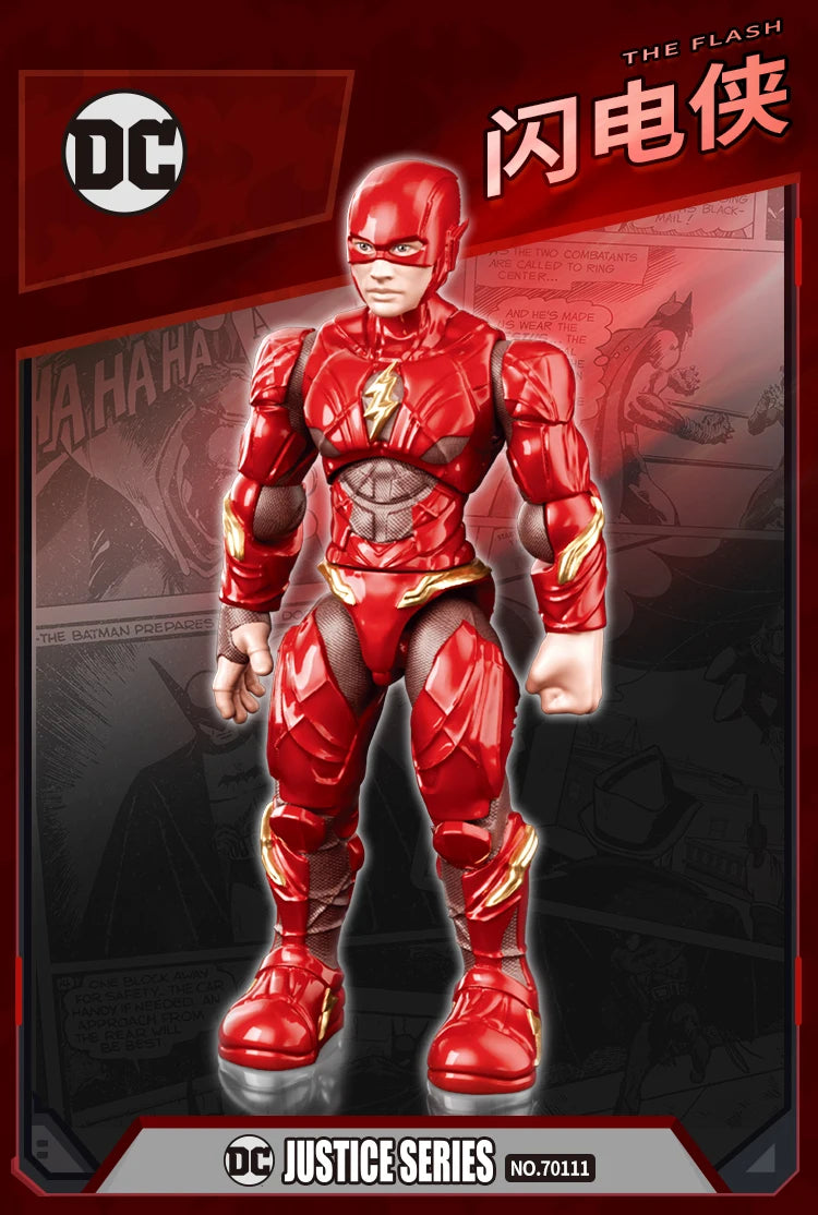 DC Justice League Toy The Dark Knight Trilogy Action Figure Batman Superman Aquaman The Flash Assembly Figure Kids Birthday Gift