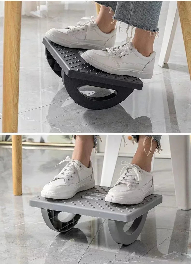 New Portability Foot Rest Under Desk Footrest Ergonomic Foot Stool With Massage Rollers Foot Rest For Home Office Work