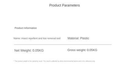 Pet Tick Removal Tweezer Plastic Flea Mite Remover Tool