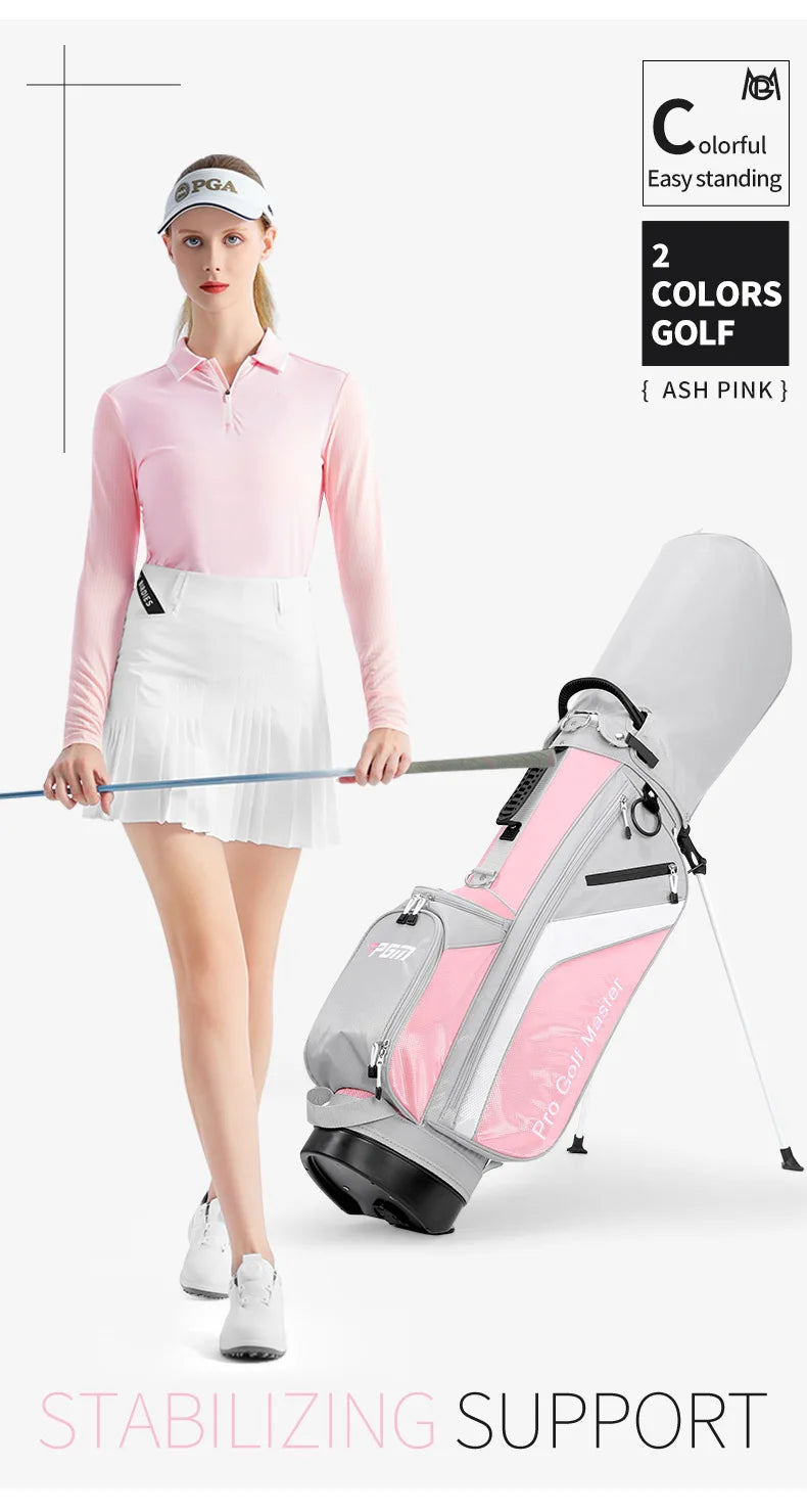PGM Women's Golf Bags Lightweight 7-hole Bracket Bag QB148