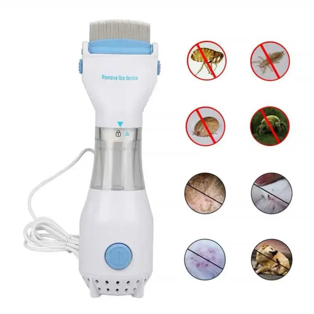 Pet Electric Lice Grabber Comb Multifunctional Physical Flea Removal Killer Brush for Dogs Cats Hair Cleaner Lice Remover Comb