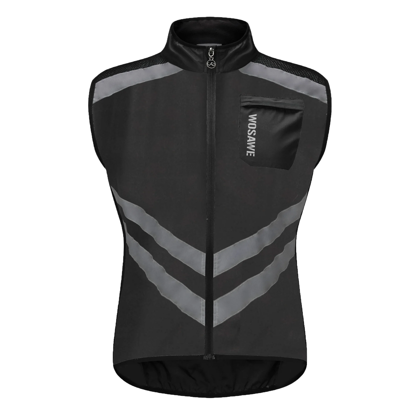 WOSAWE Men’s Cycling Windbreaker Jacket Waterproof Windproof Reflective Bike Coat Lightweight Outdoor Sports Apparel Portable