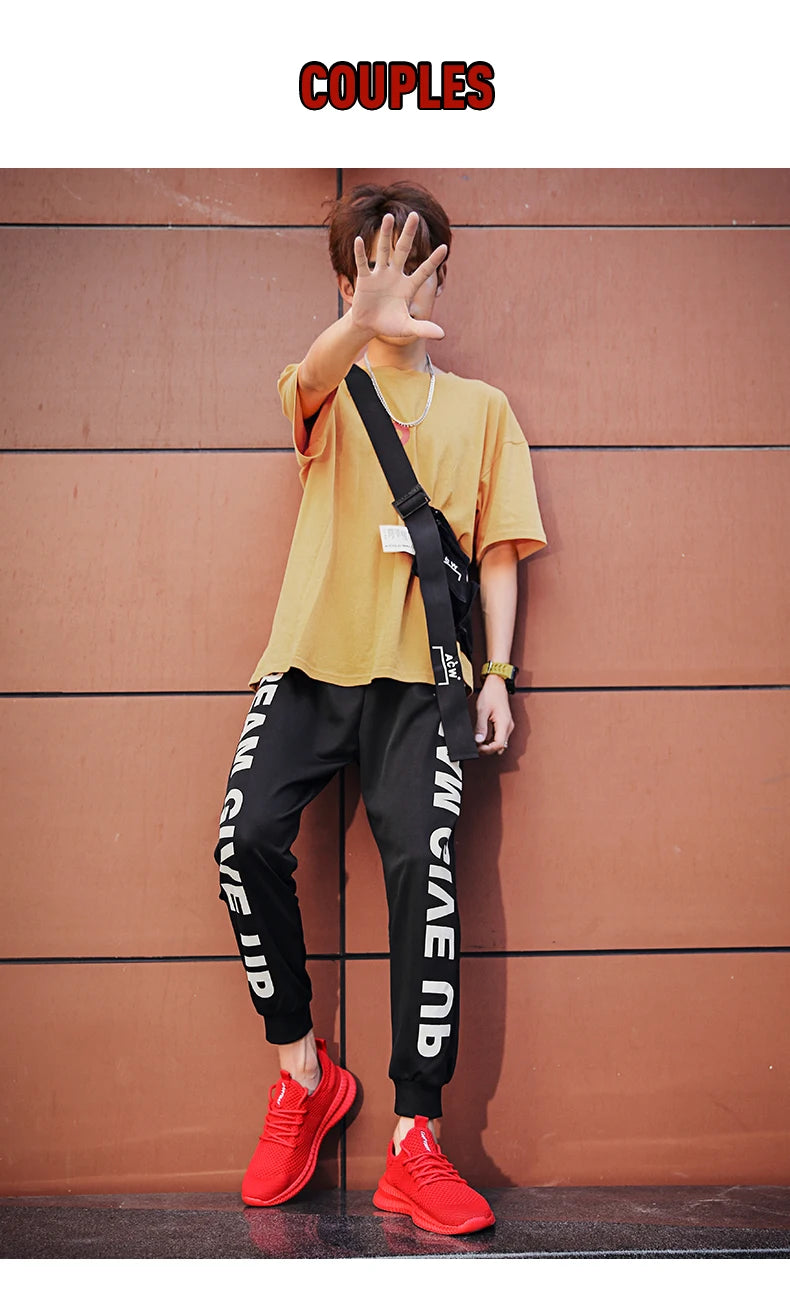 Unisex Breathable Running Shoes Lace Up Lightweight Casual Gym