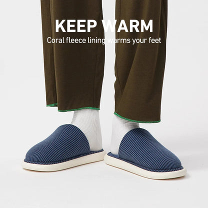 Winter Plush Indoor Slippers Non Slip Flats Home Shoes