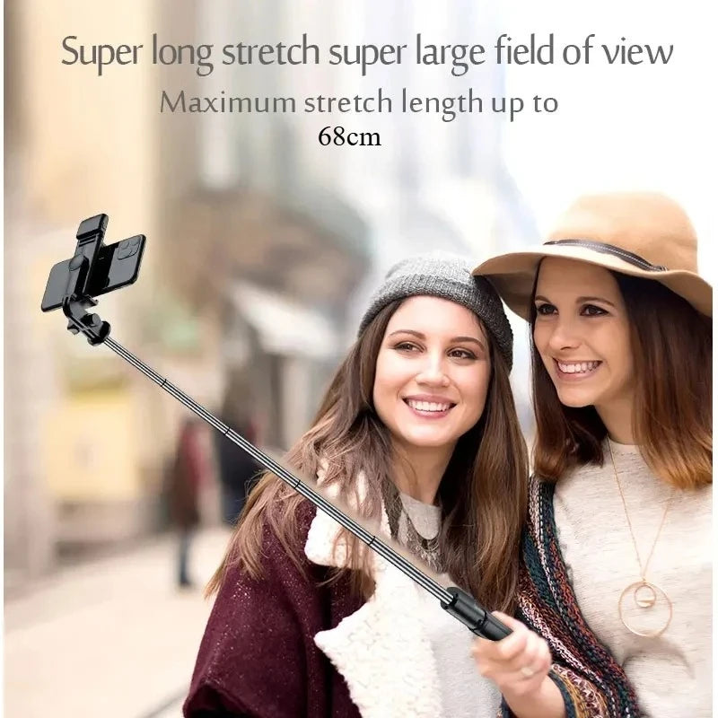 Wireless Bluetooth Selfie Stick Tripod Stand with Fill Light Remote Shutter Tripod For iPhone Samsung Xiaomi Live Phone Holder