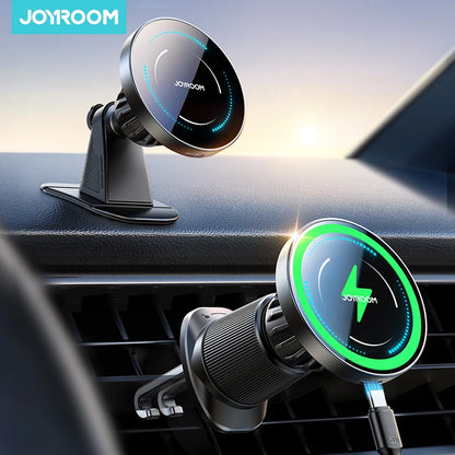 Magnetic Wireless Car Phone Holder Mount for 4.7-7.0 Inch Phones