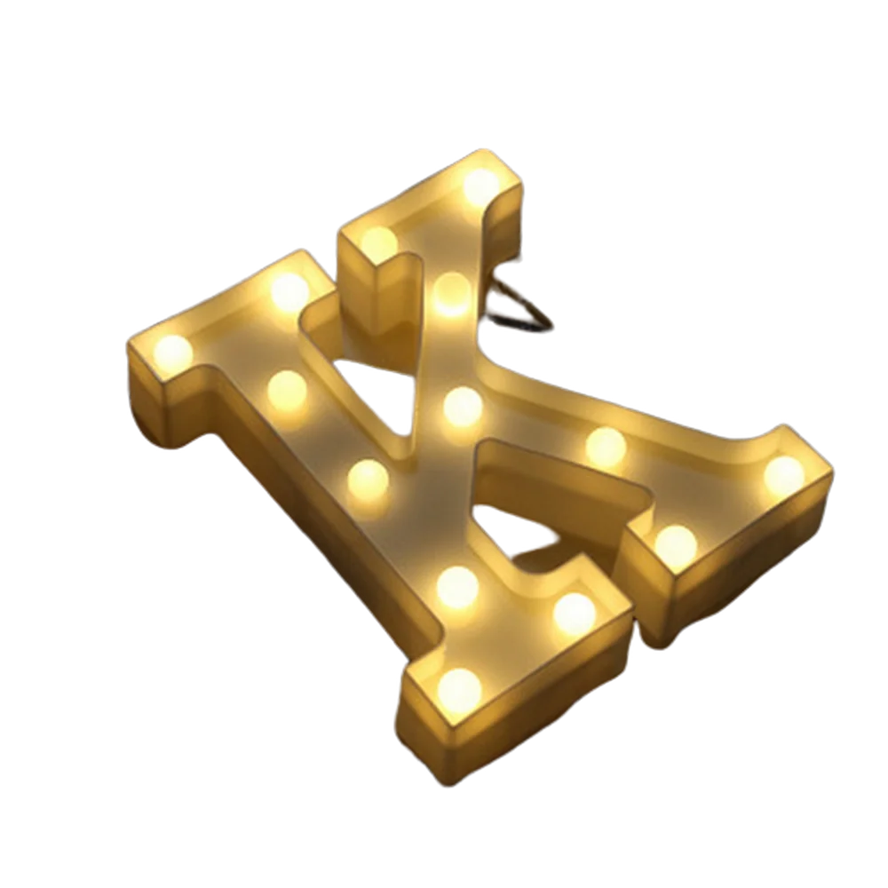 LED Letter and Number Light Set PVC Warm White Decor