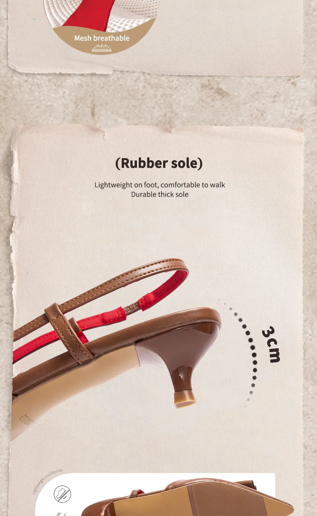 Sandals Strappy Pointed-Toe Women PU Upper Casual Workplace Style