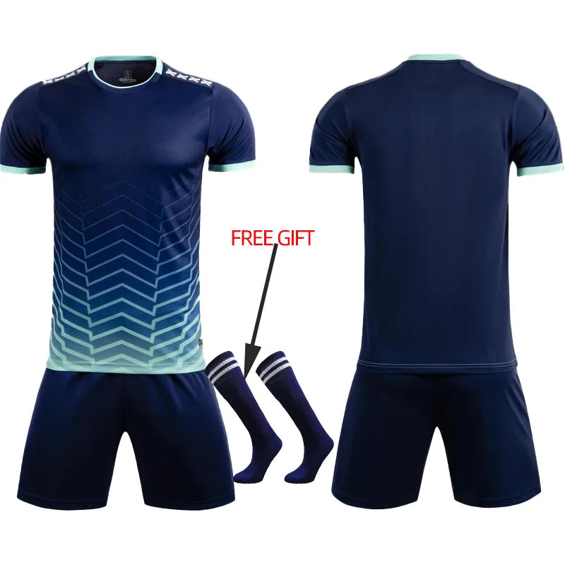 Adult Kids Football Jersey Men Customize Soccer Uniforms Sports Clothes Women Futsal Sportswear Child Training Tracksuit Outfit