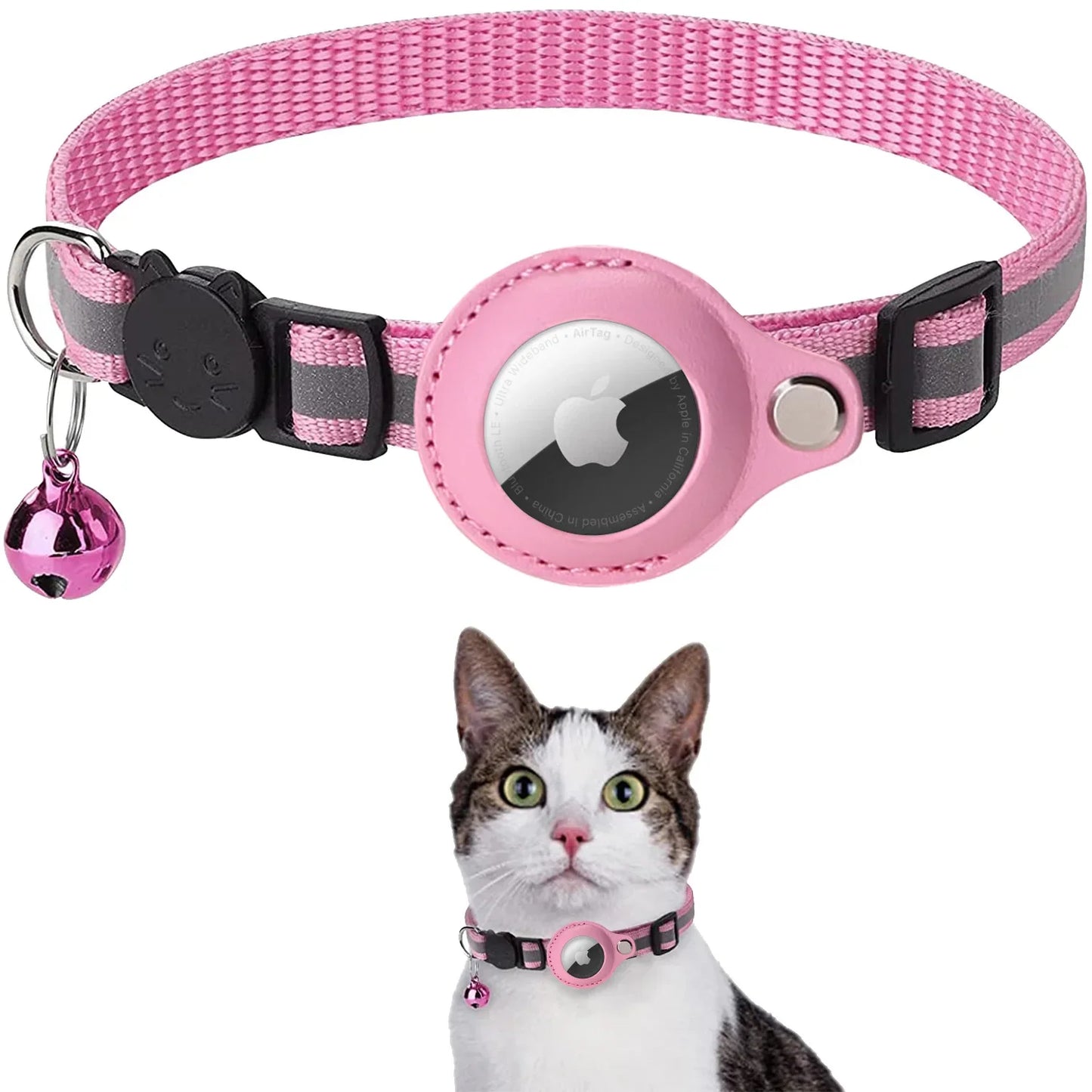 Cat GPS Tracker Collar Waterproof Anti-Lost Pet Tracker Bluetooth Locator for Pet Lightweight Smart Collar for Safe Pet Tracking