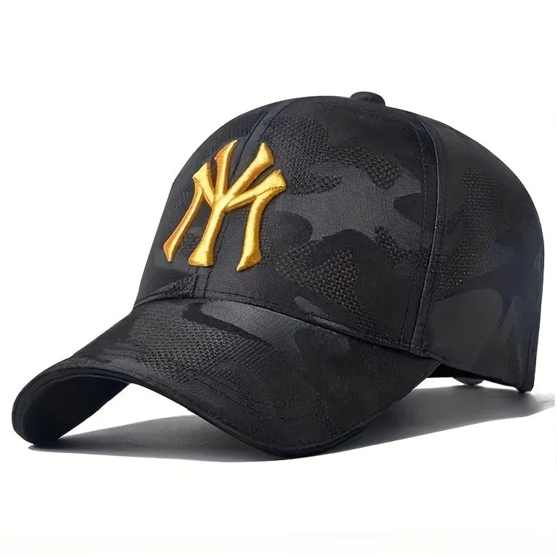 Unisex Letter Embroidery Camouflage Baseball Caps Spring and Autumn Outdoor Adjustable Casual Hats Sunscreen Hat Sports Golf Cap