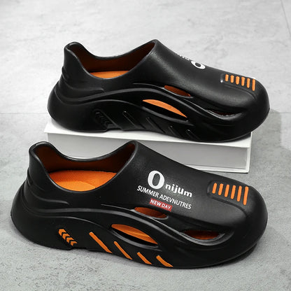 Mens Summer Beach Flip Flops EVA Sole Outdoor Casual