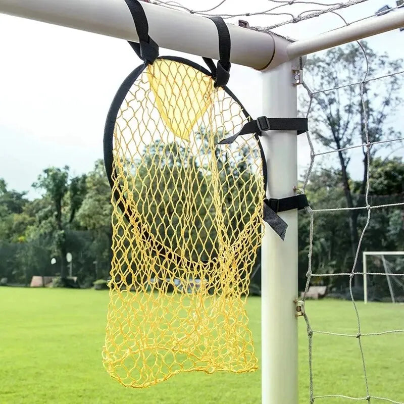 45 * 60cm Yellow Football Goal Free Kick Shooting Practice Target Pocket Training Auxiliary Net