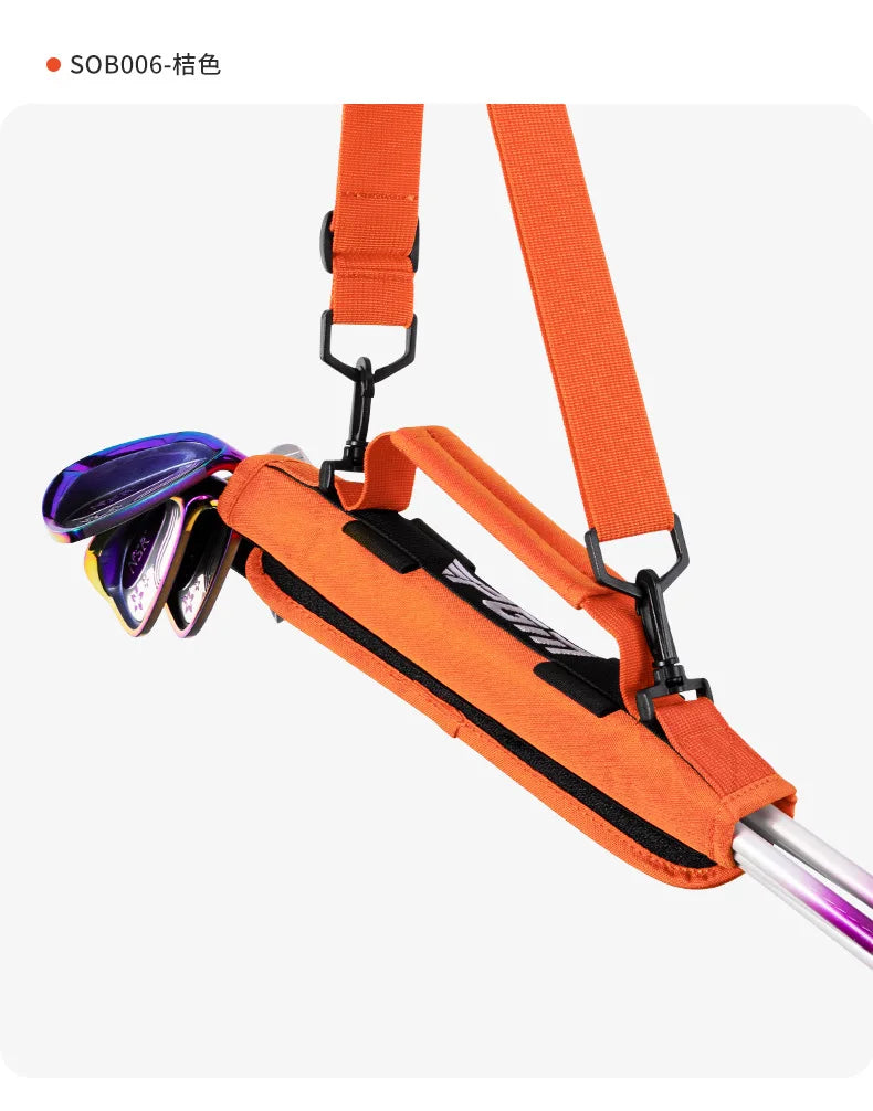 PGM Portable Mini Golf Bag Can Hold 5 Clubs Ultra-light Simple Hand bag Backpack Carrier Belt SOB006