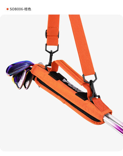 Portable Mini Golf Club Bag For 5 Clubs Ultra Light PU
