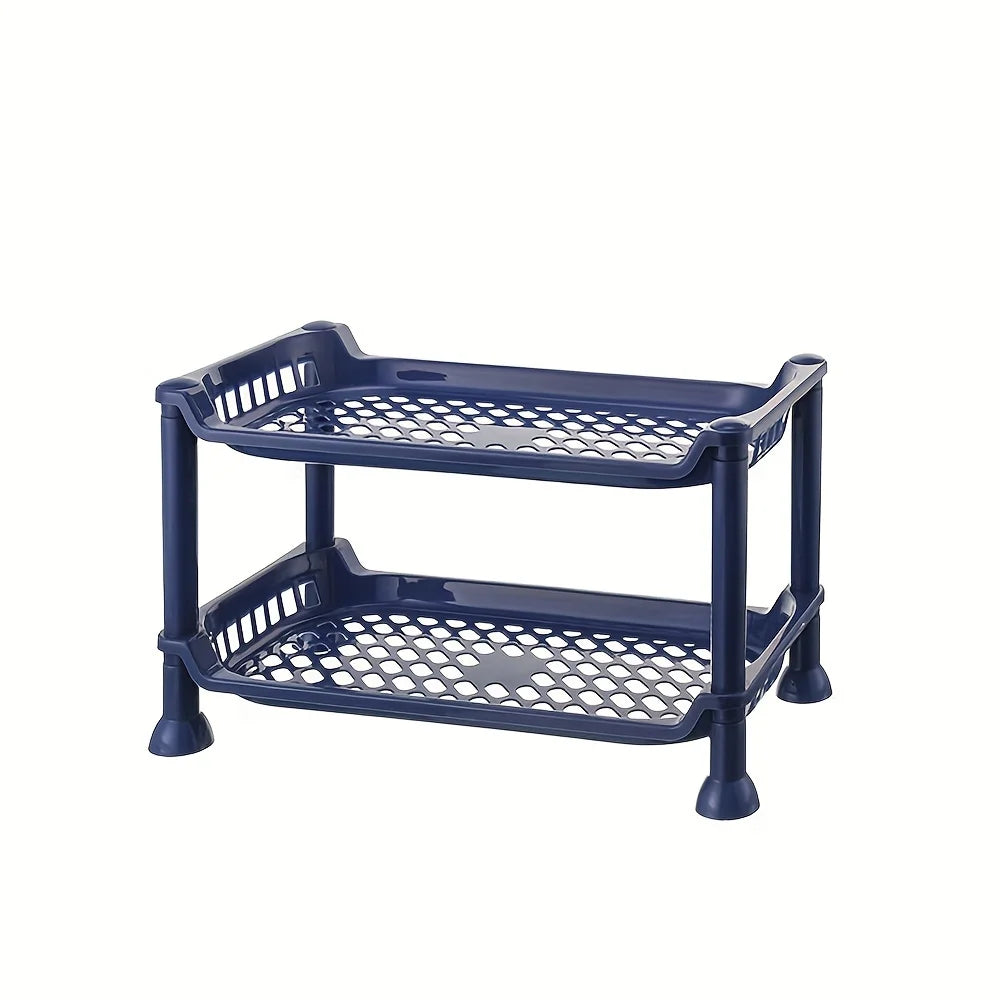 Plastic Bathroom Vanity Countertop Organizer Shelf Multi-Layered Makeup Cosmetic Toiletries Storage Tray  Accessorie Toilet Tool