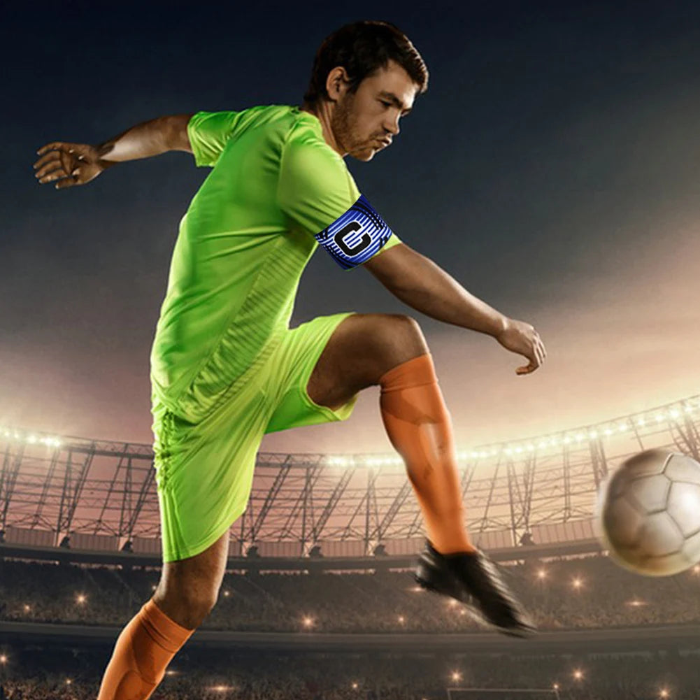 1-3pc Kid Adults Football Captain Armband Soccer Arm Band Leader Competition Gift Soccer Captain Group Armband Football Training